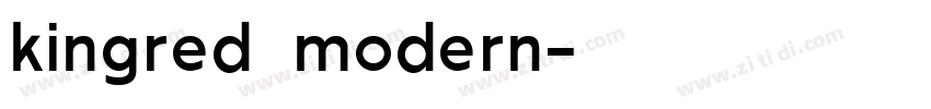kingred modern字体转换